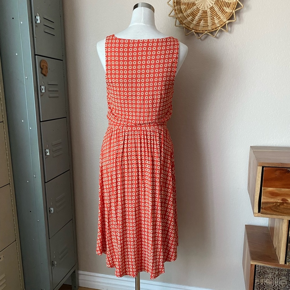 Maeve Anthropologie Cowl Neck Floral Print Jersey Dress - Picture 7 of 14